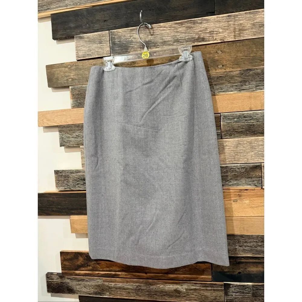 Lauren Ralph Lauren wool grey pencil skirt size 12